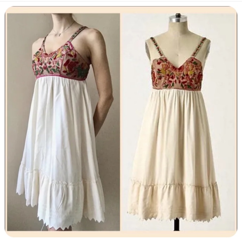 Anthropologie zehavale size 4 beaded detail dress